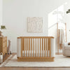 M26201HYWB,Bondi Boucle 4-in-1 Convertible Crib w/ Toddler Bed Kit in Honey with Ivory Boucle