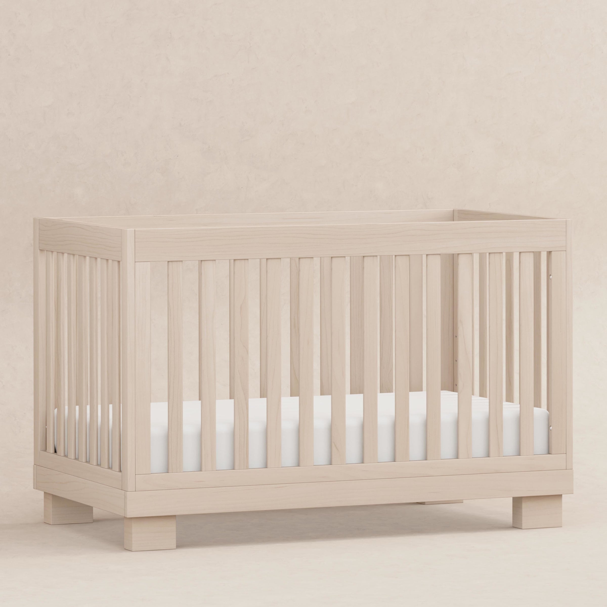 M6701NX,Modo 3-in-1 Convertible Crib w/Toddler Bed Conversion Kit in Washed Natural