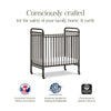 M15598UR,Abigail 3-in-1 Convertible Mini Crib in Vintage Iron