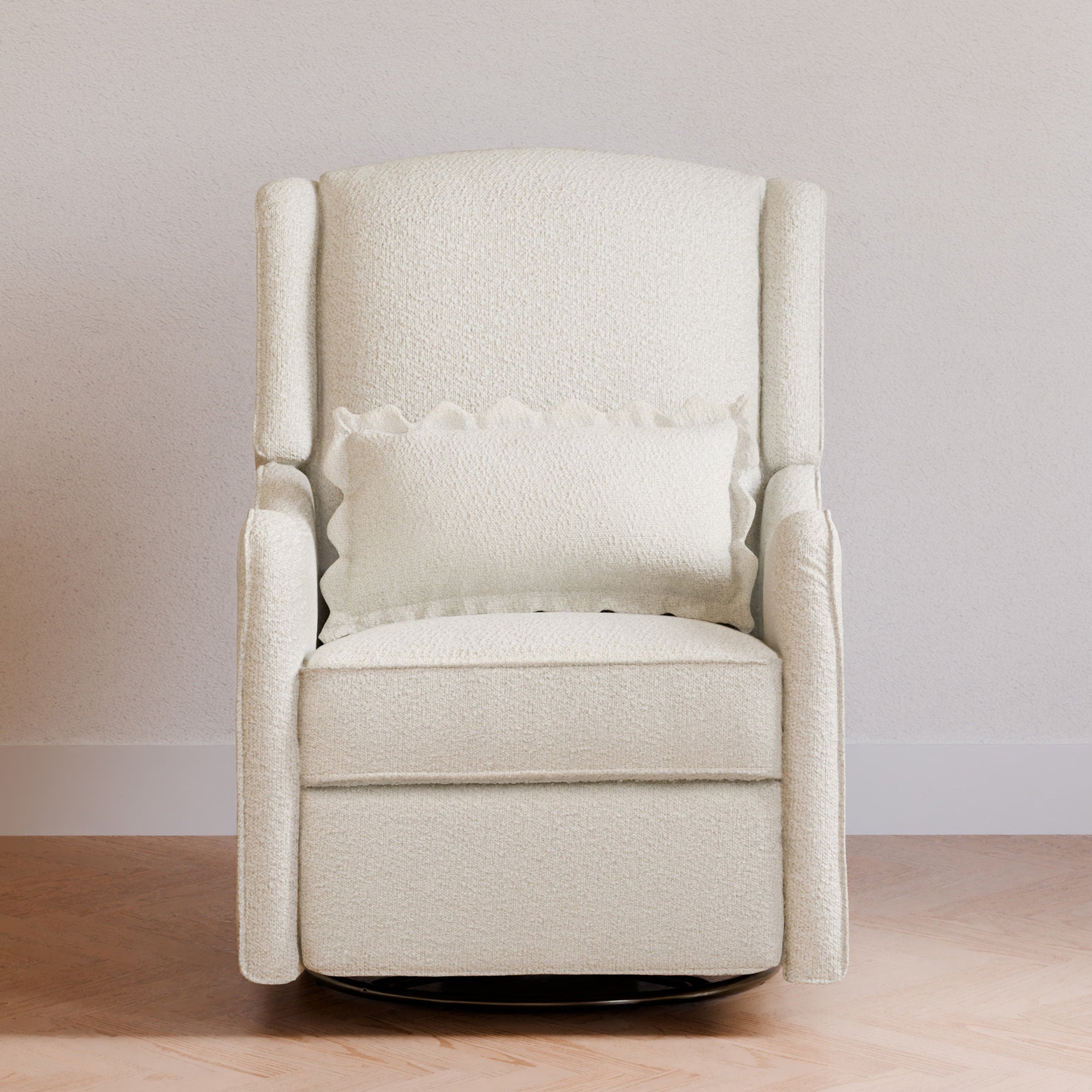 M27787WB,Devon Recliner and Swivel Glider in Ivory Boucle