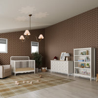 M7114RW,Liberty Assembled Bookcase in Warm White