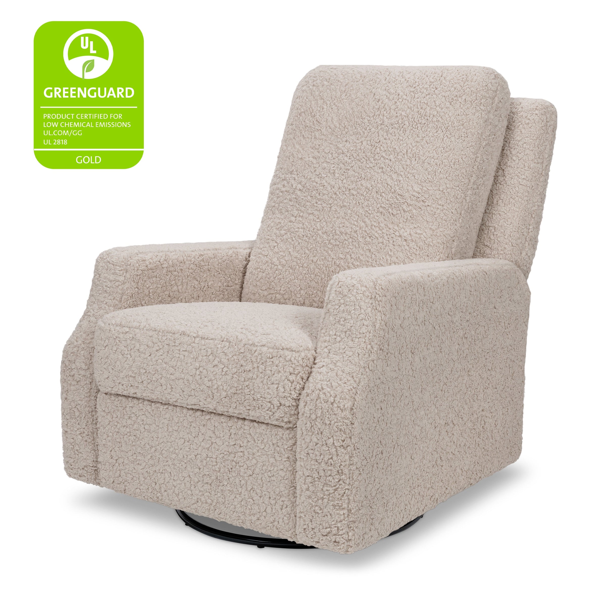 M22287EGS,Crewe Recliner and Swivel Glider in Earl Grey Shearling
