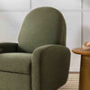 M23188OBLB,Nami Glider Recliner w/ Electronic Control and USB in Olive Boucle w/Light Wood Base