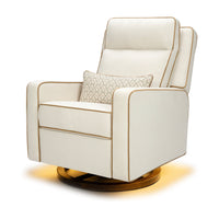 M23082PCMTB,Nate Berkus x Babyletto Sigi Pro Power Recliner in Performance Cream Linen w/Toffee Base