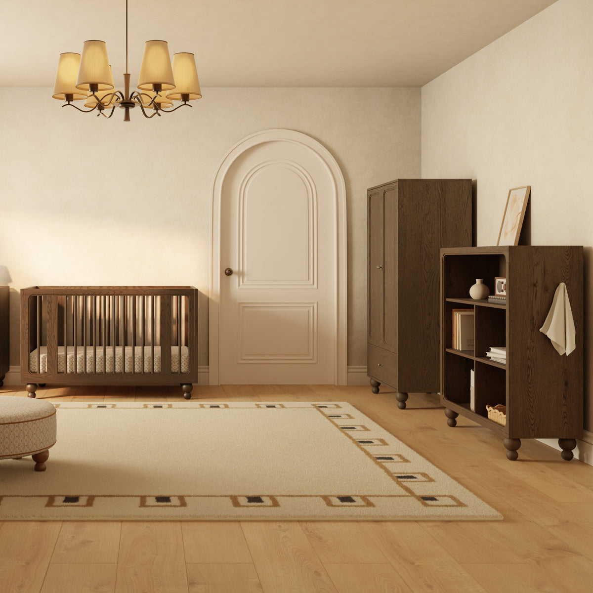 M33314TE,Nate Berkus x Babyletto Astre Assembled Bookcase in Toffee