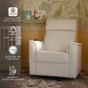 M17183PCMEW,Willa Deluxe Power Glider Recliner w/Heat&Massage in Performance Cream Eco-Weave