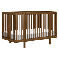 M29880NL,Pogo 8-in-1 Convertible Crib w/All-Stages Conversion Kits in Natural Walnut