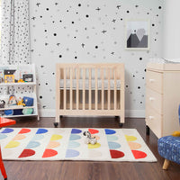 M6698NX,Origami Mini Crib in Washed Natural