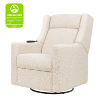 M11283AT,Kiwi Deluxe Power Glider Recliner w/Heat&Massage in Almond Teddy Loop