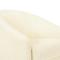 M5887IVCL,Madison Swivel Glider in Ivory Velvet Checker w/ Light Wood Base