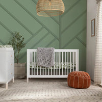 M12901WNX,Gelato 4-in-1 Convertible Crib w/Toddler Conversion Kit in White  NX Feet