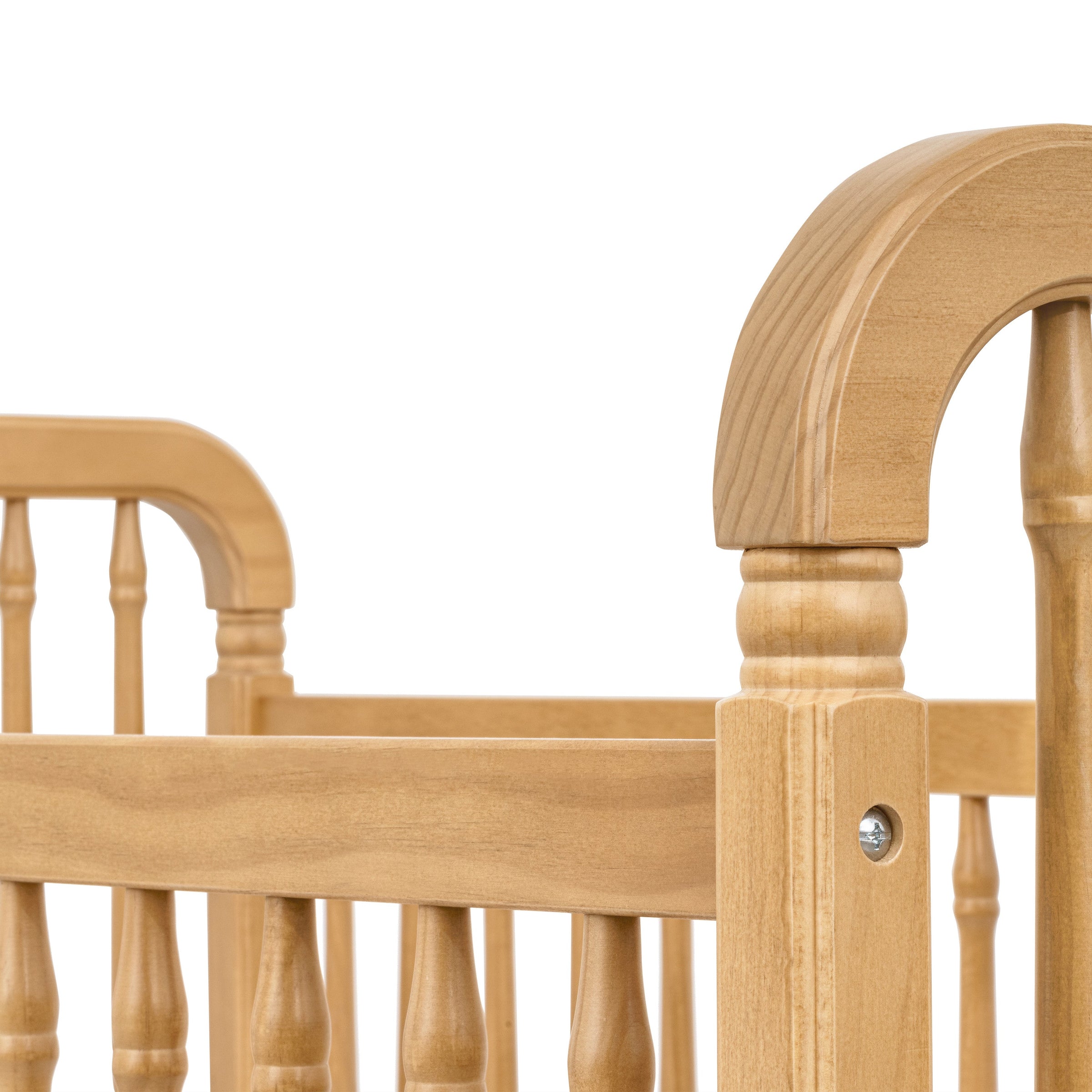 M7101HY,Liberty 3-in-1 Convertible Spindle Crib w/Toddler Bed Conversion Kit in Honey