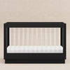 M8601KB,Harlow 3-in-1 Convertible Crib w/Toddler Bed Conversion Kit in Black/Acrylic