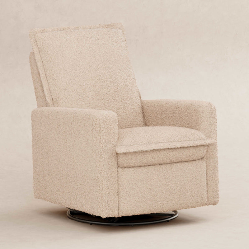 M20977CSG,Cali Flange Gliding Swivel Recliner in Chai Shearling