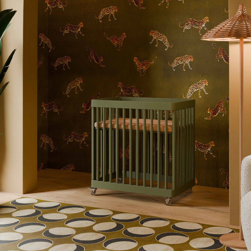 M29880OL,Pogo 8-in-1 Convertible Crib w/All-Stages Conversion Kits in Olive