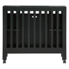M6698B,Origami Mini Crib in Black Finish