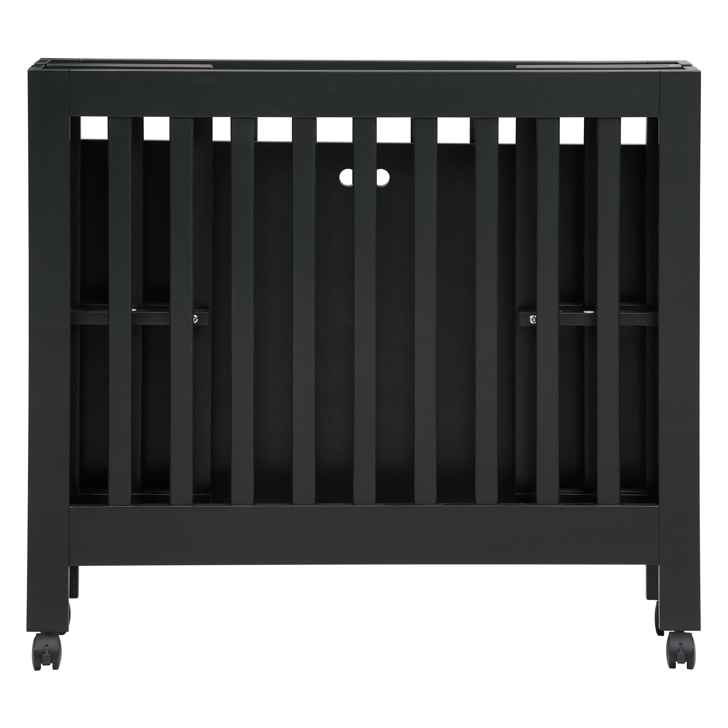 M6698B,Origami Mini Crib in Black Finish