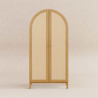 M25929HY,Bondi Cane Armoire  Assembled in Honey