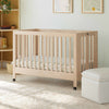 M6601NX,Maki Full-Size Folding Crib w/Toddler Bed Conversion Kit in Washed Natural