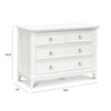 M10716RW,Emma Regency 4-Drawer Dresser in Warm White