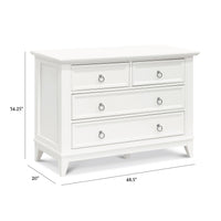 M10716RW,Emma Regency 4-Drawer Dresser in Warm White