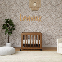 M23401NL,Yuzu 8-in-1 Convertible Crib w/All-Stages Conversion Kits in Natural Walnut