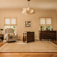 M33380TE,Nate Berkus x Babyletto Astre All-Stages Crib w/Bassinet & Toddler Bed Kits in Toffee