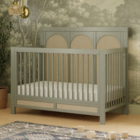 M24801FSPSEW,Eloise 4-in-1 Convertible Crib in French Sage and Performance Sand Eco-Weave