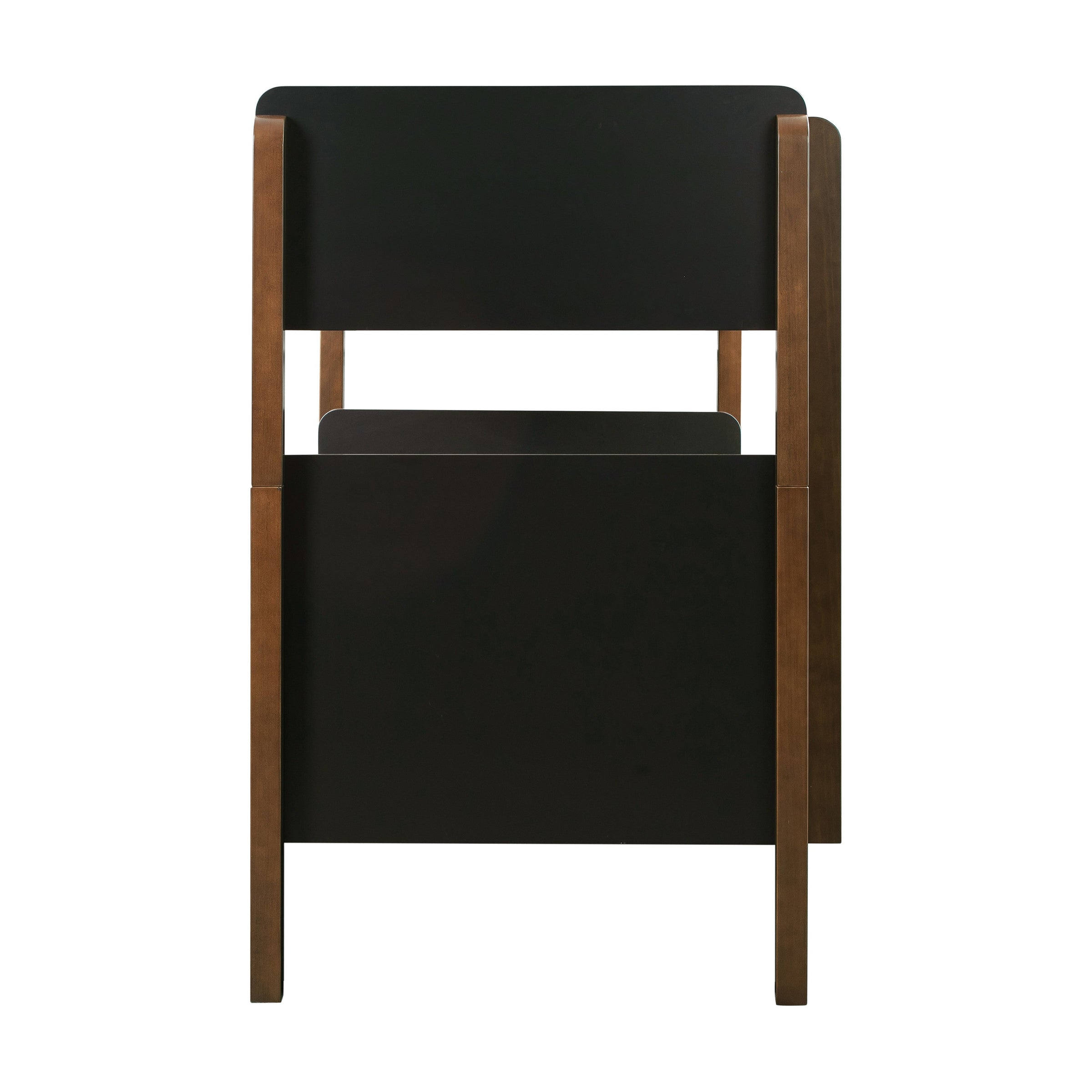 M18494BNL,TipToe Bunk Bed in Black and Natural Walnut