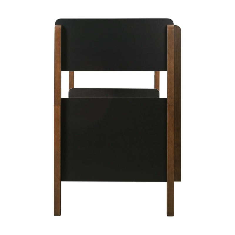 M18494BNL,TipToe Bunk Bed in Black and Natural Walnut