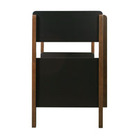 M18494BNL,TipToe Bunk Bed in Black and Natural Walnut