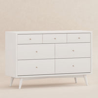 M15916RW,Palma 7-Drawer Double Dresser  Assembled in Warm White