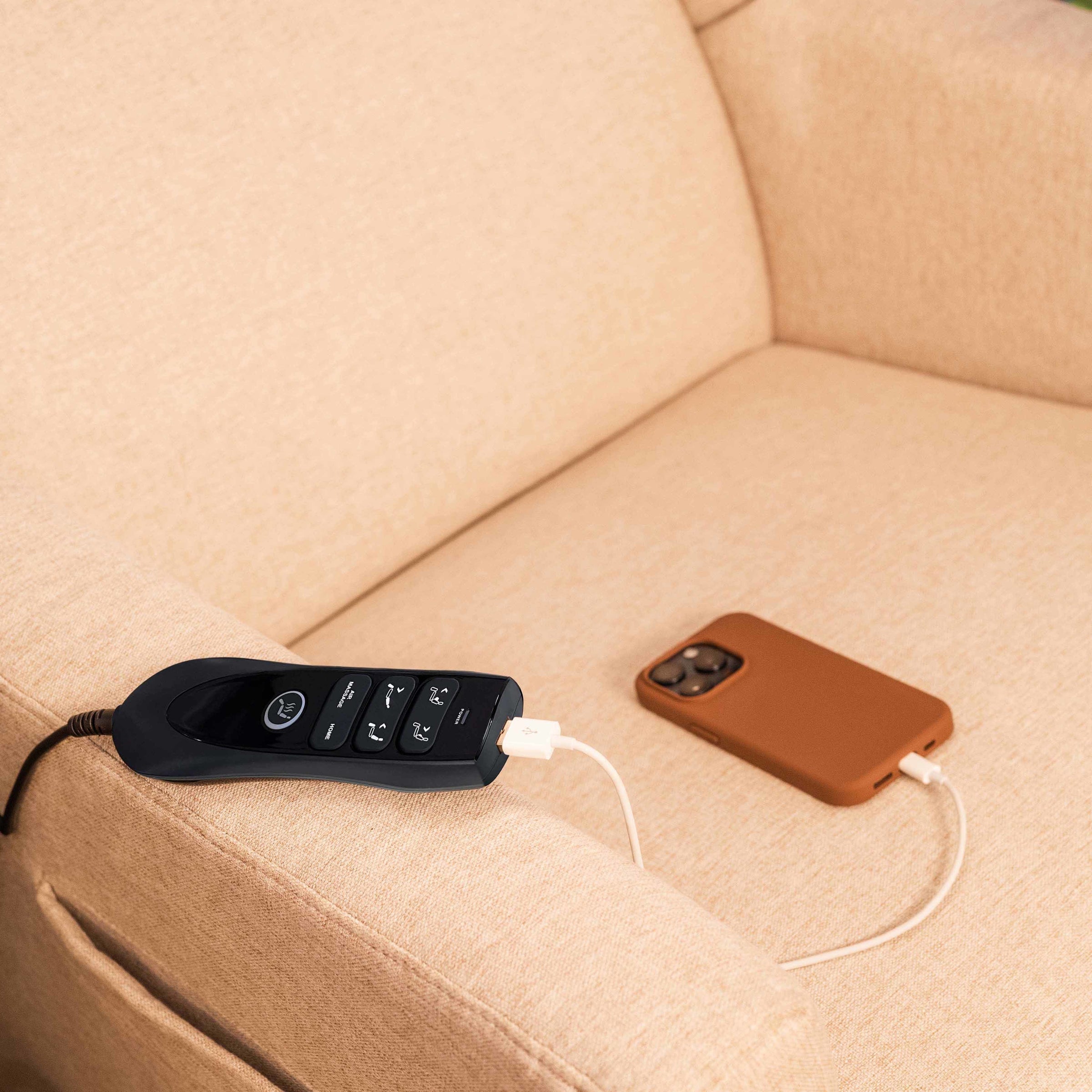 M11283PBEW,Kiwi Deluxe Power Glider Recliner w/Heat&Massage in Performance Beach Eco-Weave