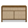 M24816NLPSEW,Eloise 7-Drawer Assembled Dresser in Natural Walnut & Performance Sand Eco-Weave