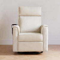 M17183PCMEW,Willa Deluxe Power Glider Recliner w/Heat&Massage in Performance Cream Eco-Weave
