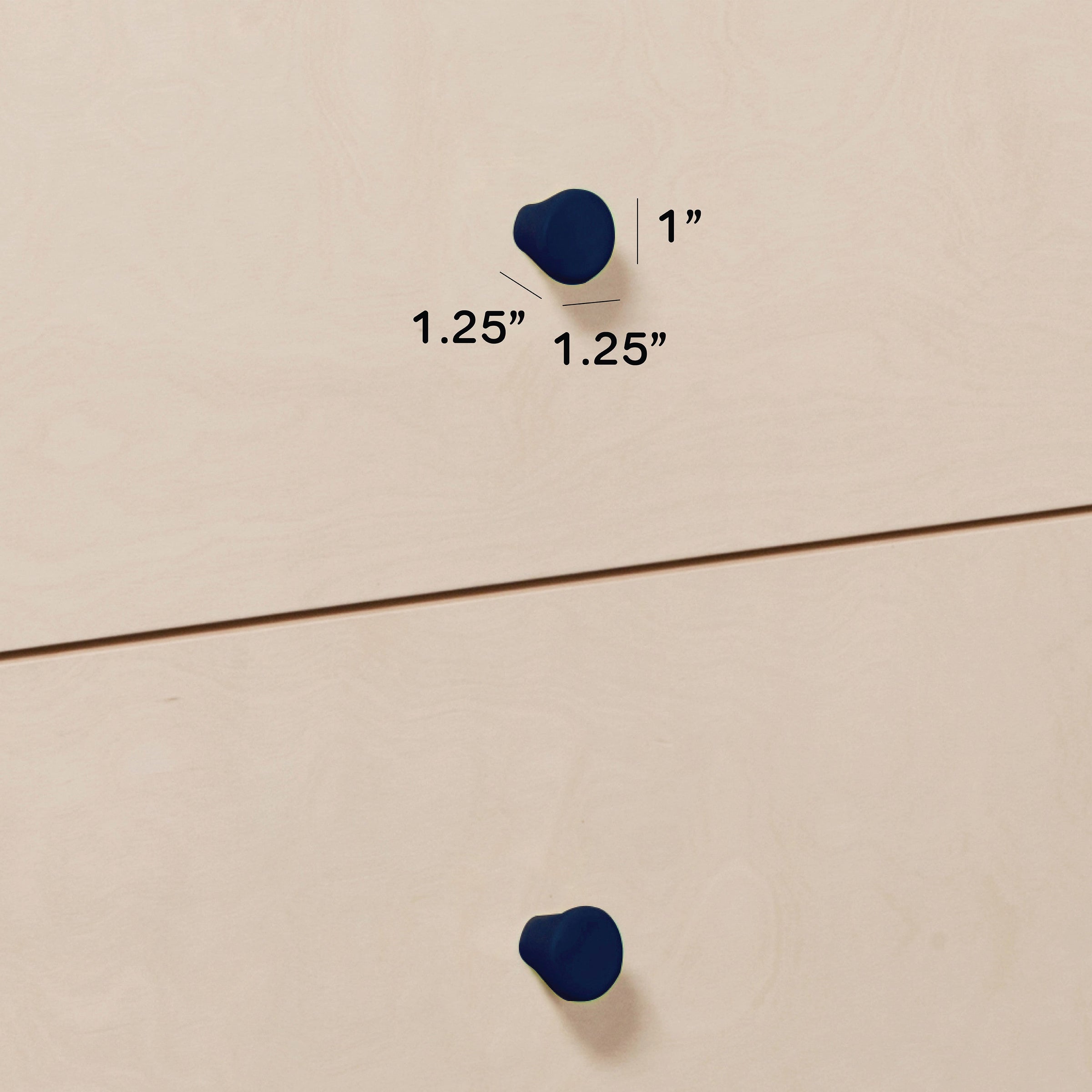 M12971V,Gelato Knob Set in Navy Blue