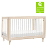 M9001KNX,Lolly 3-in-1 Convertible Crib w/Toddler Conversion Kit in Washed Natural/Acrylic
