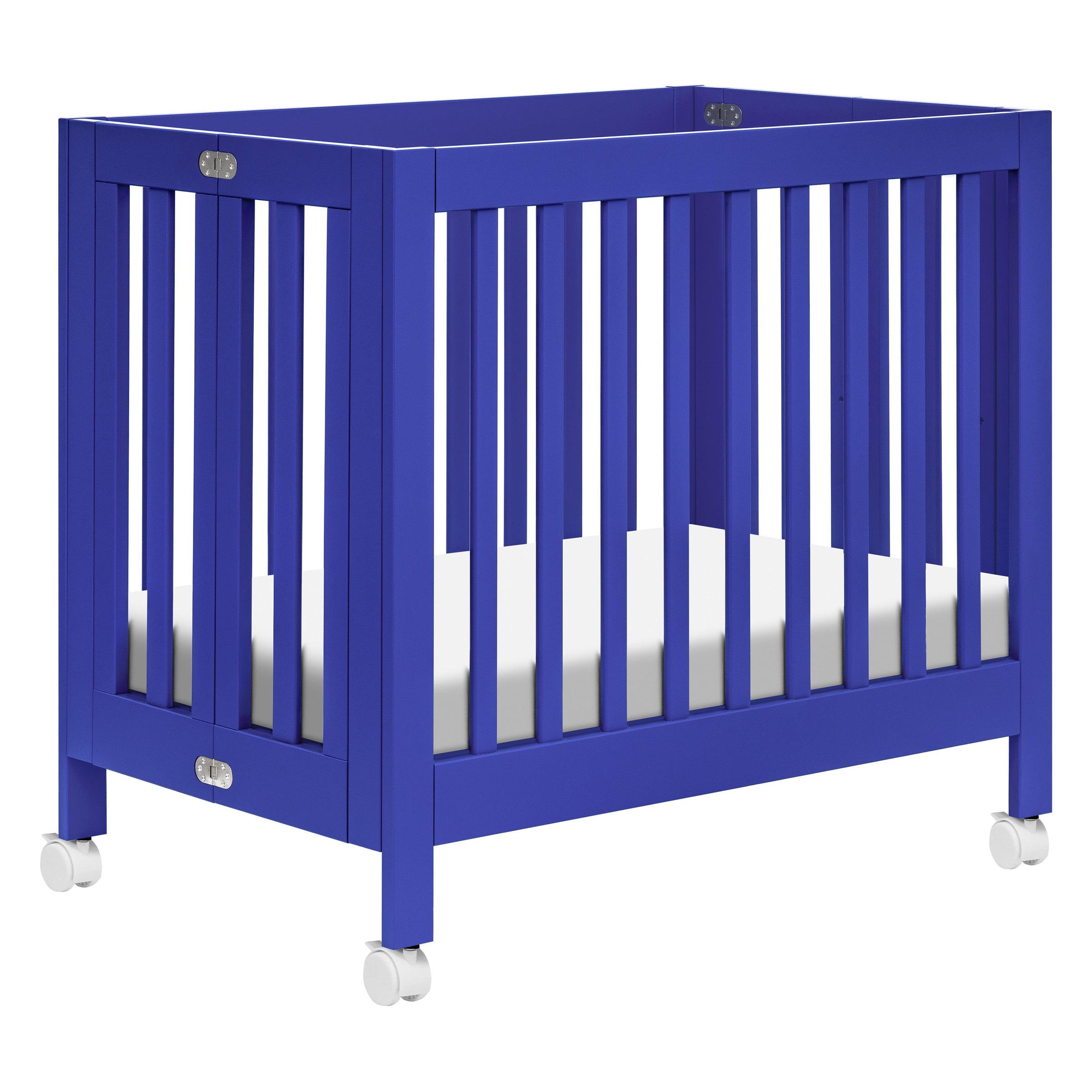 M6698CBT,Origami Mini Crib in Cobalt