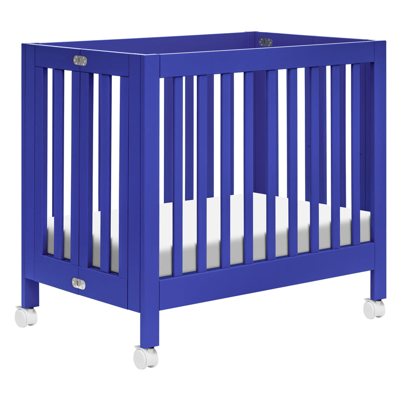 M6698CBT,Origami Mini Crib in Cobalt