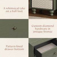 M33360AE,Nate Berkus x Babyletto Astre Nightstand in Archival Elm