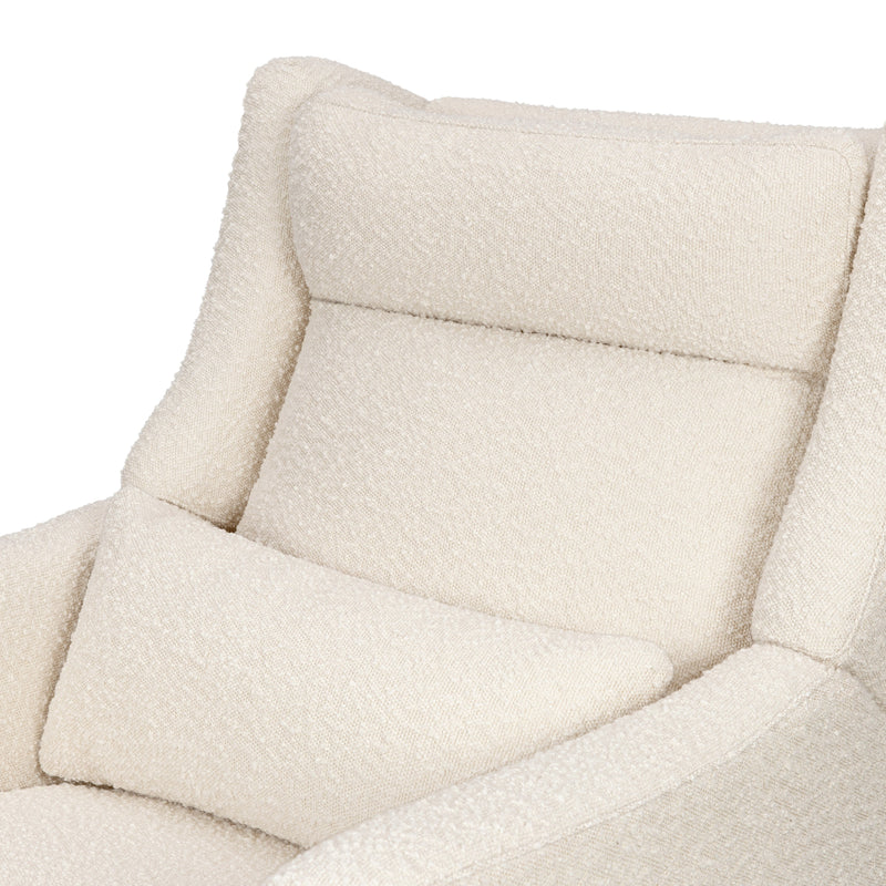 M11286PWB,Kiwi Plus Power Glider Recliner w/ Power Headrest in Performance Ivory Boucle