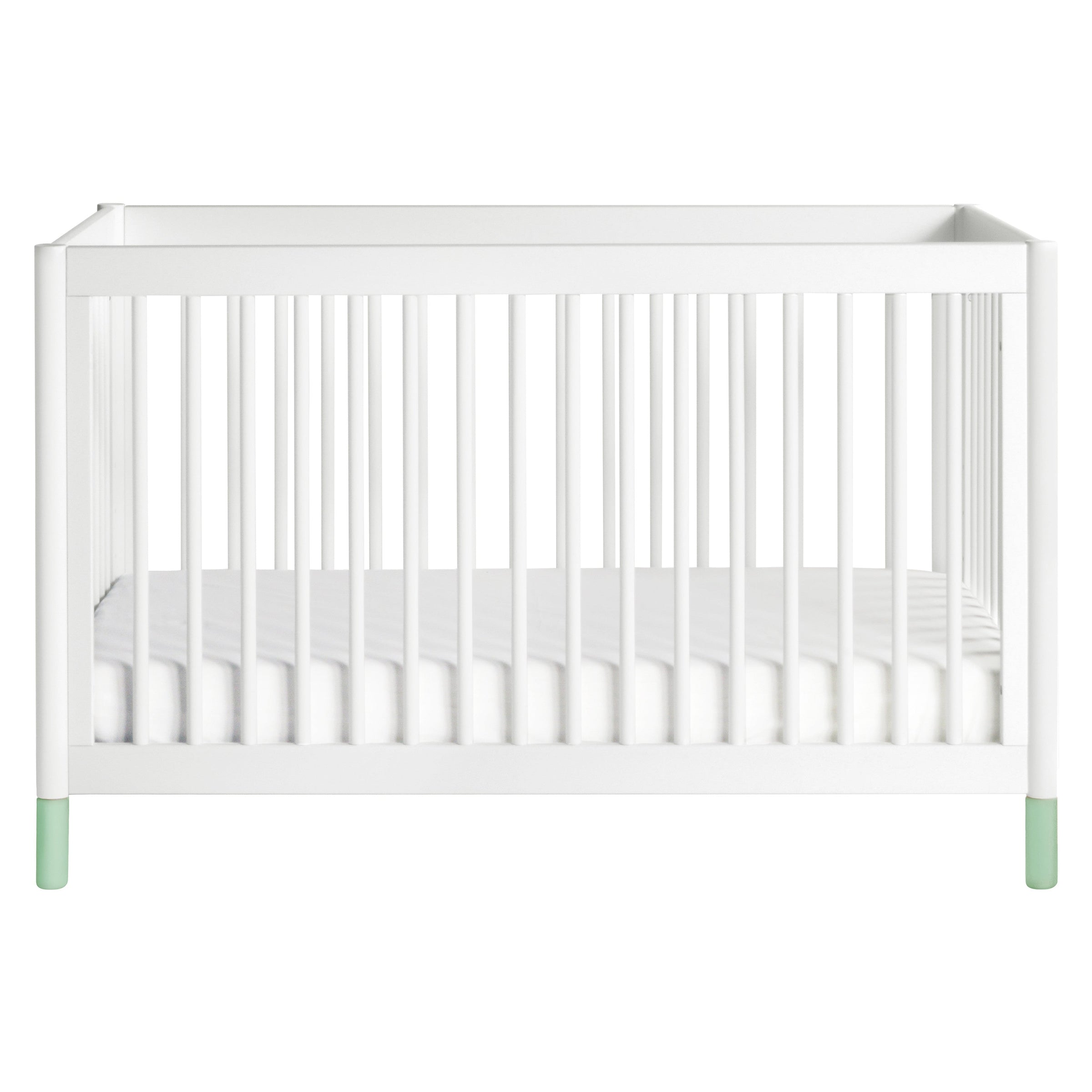M12901WNX,Gelato 4-in-1 Convertible Crib w/Toddler Conversion Kit in White  NX Feet
