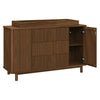 M29816NL,Pogo Tambour Assembled Dresser in Natural Walnut