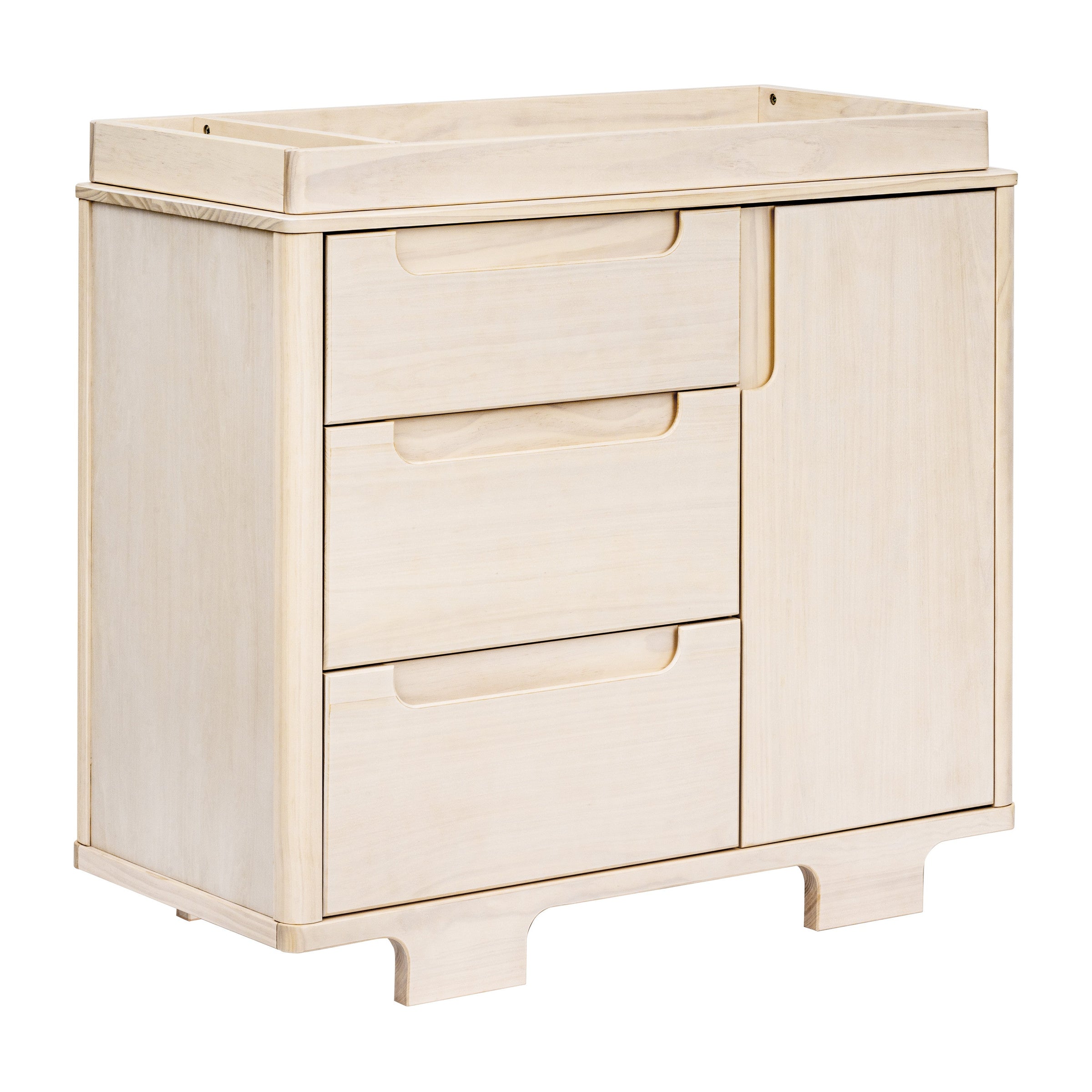 M23423NX,Yuzu 3-Drawer Changer Dresser in Washed Natural