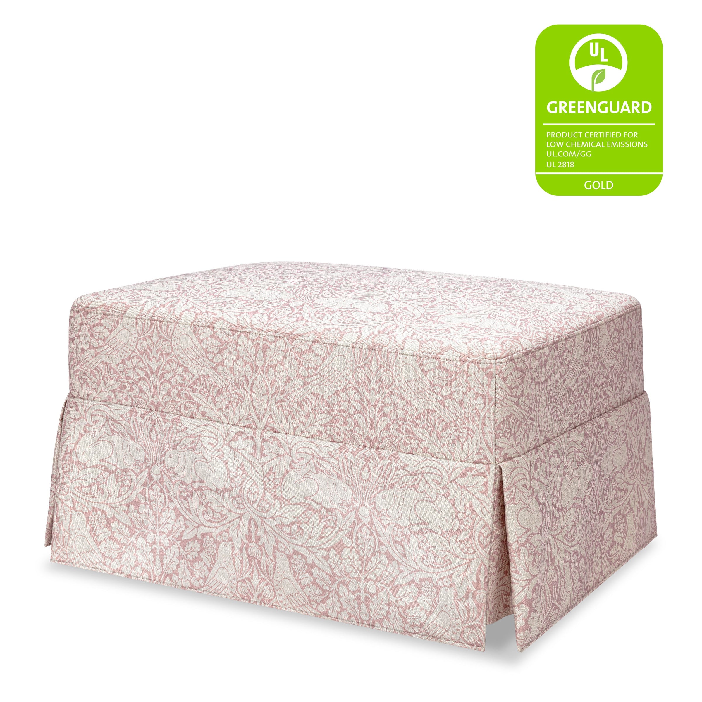 M21785PBRR,Crawford Gliding Ottoman in Pure Brer Rabbit in Rose