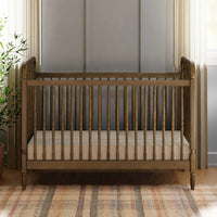 M7101NL,Liberty 3-in-1 Convertible Spindle Crib w/Toddler Bed Conversion Kit in Natural Walnut