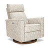 M17186MADB,Willa Plus Power Glider Recliner w/ Power Headrest in Mallow in Ash w/ Dark Wood Base
