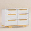 M23426WN,Yuzu 6-Drawer Dresser in White/Natural