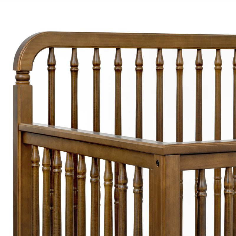 M7141NL,Liberty 4-in-1 Convertible Spindle Crib in Natural Walnut