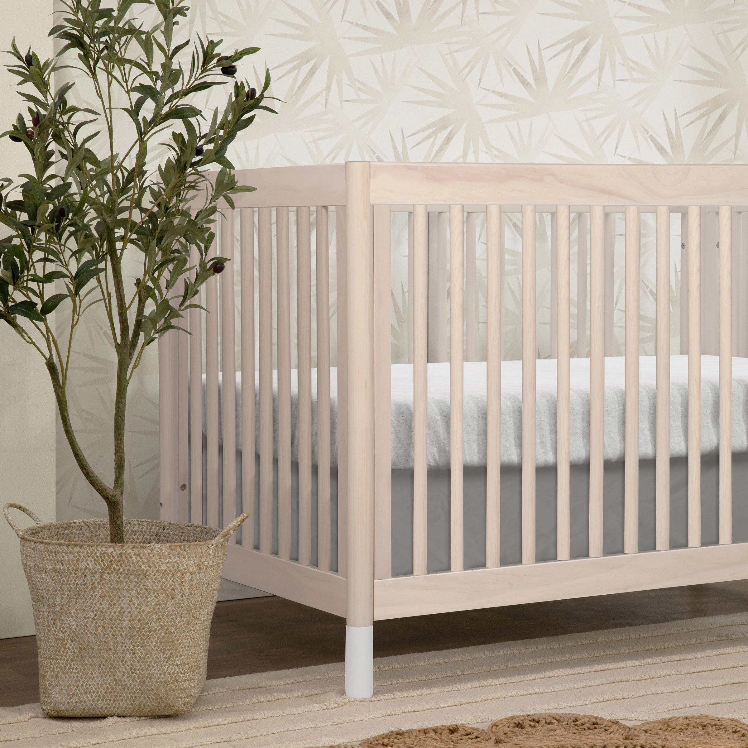 M12901NXW,Gelato 4-in-1 Convertible Crib w/Toddler Conversion Kit in Washed Natural  W Feet